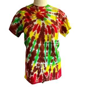 Mens Shirt Size Small Handcrafted Tie Dye Hippy Festival Vacation Resort